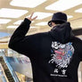 5XL Fashion Harajuku Hoodie Sweatshirt Mens Casual Black Hip Hop Japan Print Hoodie Streetwear Clothing Top Coat Winter Hoodie