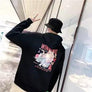 5XL Fashion Harajuku Hoodie Sweatshirt Mens Casual Black Hip Hop Japan Print Hoodie Streetwear Clothing Top Coat Winter Hoodie