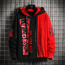 Autumn Men's Sweatshirt Casual Hip Hop Streetwear Loose Hoodies New Men Fashion Personality Letter Printed Hoodie Patchwork Tops
